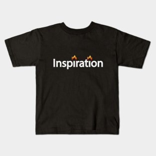 Inspiration artistic typography design Kids T-Shirt